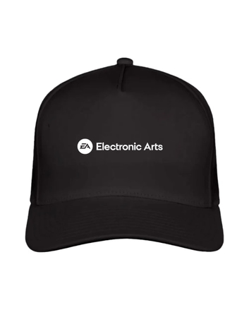 Generic Customized 5-Panel Cap-Black